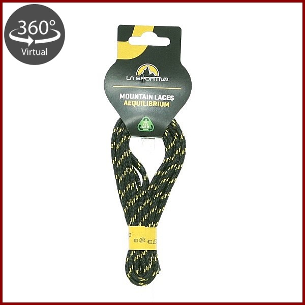 La Sportiva・ラ スポルティバ　シューレース　マウンテン　エクイリビウム　ブラック/イエロー