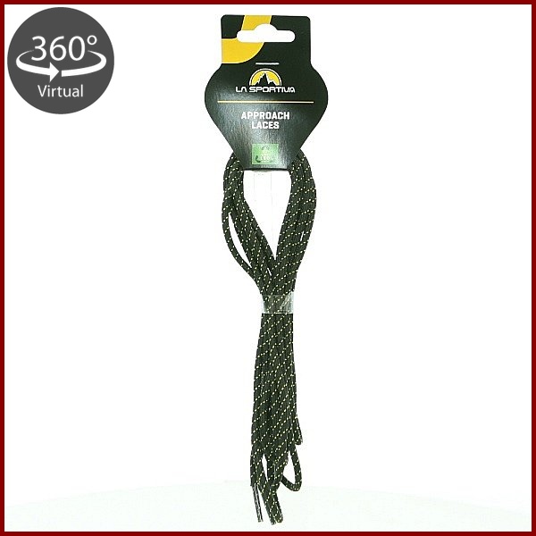 La Sportiva・ラ スポルティバ　シューレース（173cm）　アプローチ　ブラック/イエロー
