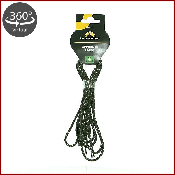 La Sportiva・ラ スポルティバ　シューレース（147cm）　アプローチ　ブラック/イエロー